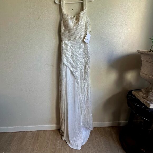 ts couture Dresses & Skirts - TS Couture Sparkly White Prom Dress or Wedding Gown